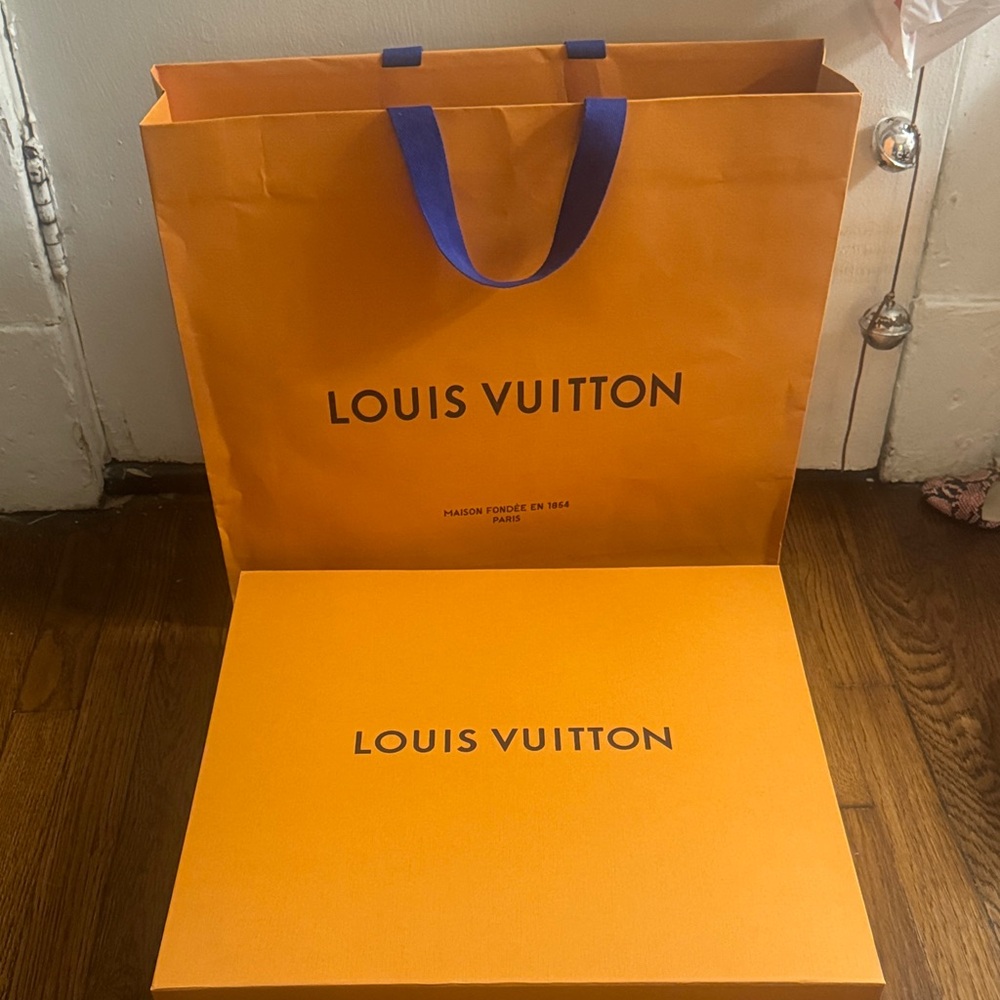Louis Vuitton Bold Orange Set with Blue Accents